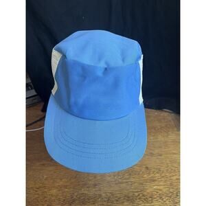 Vintage Blank MacGregor Trucker Hat Cap Blue White Snap Back 70’s 5 Panel